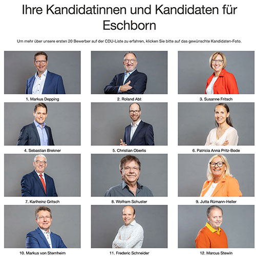 Unsere Kandidatinnen und Kandidaten für die Stadtverordnetenversammlung
